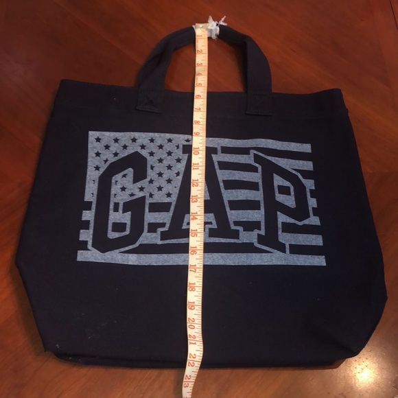 Gap NWOT EUA flag blue w white logo canvas bag “as is” - Picture 4 of 9